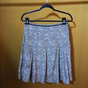 Tyler Boe silk blend floral medallion print skirt